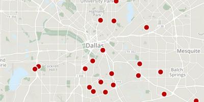 Dallas kriminalitet kort